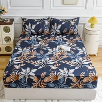friench garden fitted sheet pillow case set bedding protector dust proof functional bed linen 25cm deep 6