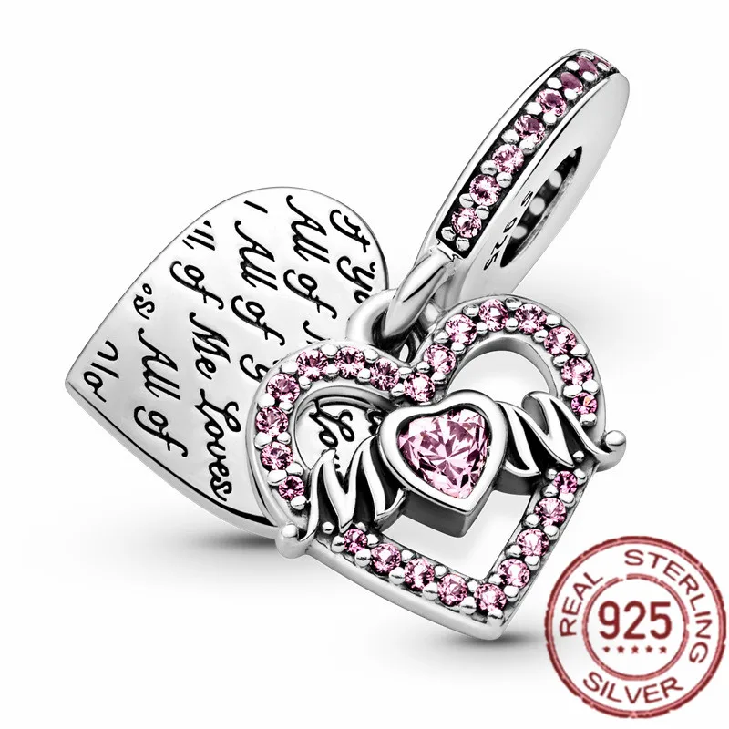 cross necklace Hot Sale 100% 925 Sterling Silver Charm Animal Tree Love Bead Fit Original Pandora Charms Bangles Making for Women DIY Jewelry charm bracelets