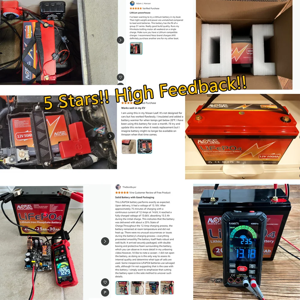 12V 6Ah 10Ah 12Ah 20Ah 25Ah 30Ah 50Ah 100Ah LiFePo4 Battery Pack Lithium Ion Phosphate Batteries Built-in BMS For Solar Boat