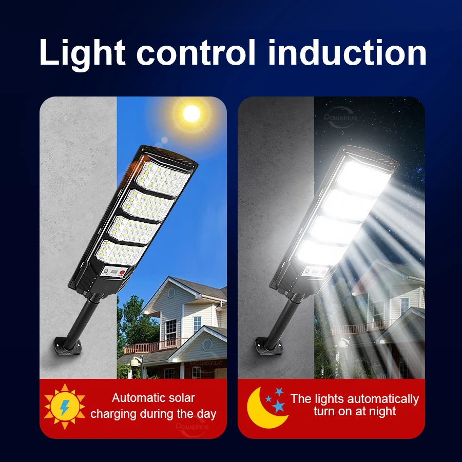 2000W Powerful LED Solar Lights Solar Light For Outdoor With Motion Sensor  Solar Powered IP67 Waterproof Garden Lamp Wall Lights - AliExpress