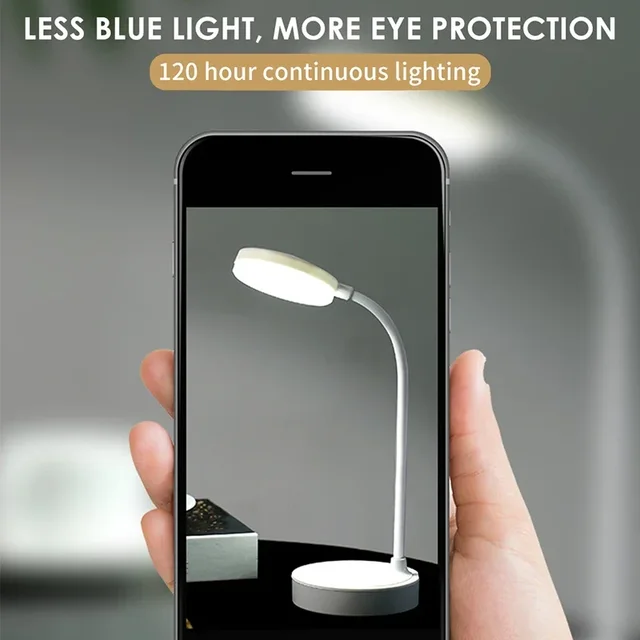 Portable LED Desk Lamp with USB & Battery Power 4