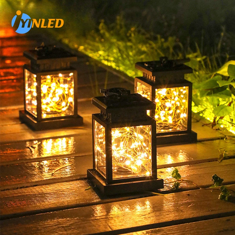 Solar Courtyard Light, Outdoor Garden Decoration, Waterproof Small Night Light, Retro Atmosphere Light Star Candle Hanging Light led solar lamp string kerosene bottle retro light string garden atmosphere lights outdoor camping christmas decoration lamps