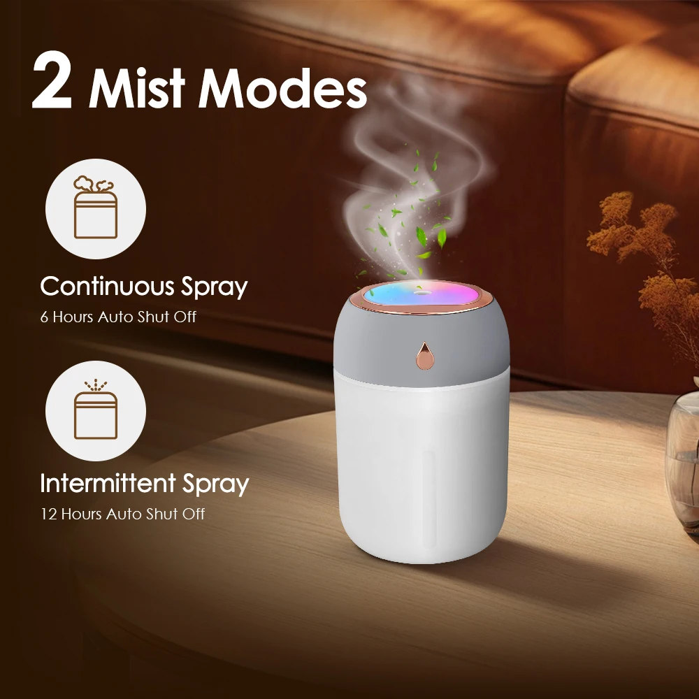 Air Humidifier Cool Mist Aroma Diffuser Portable 600ml Electric Air Humidifier Diffuser USB Humidificador For Home Office Sd197ade17db04218b1542cda135b1088I