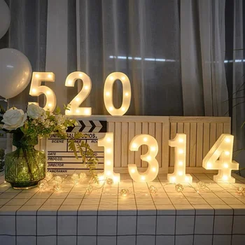 LED Alphabet Number Night Light 6
