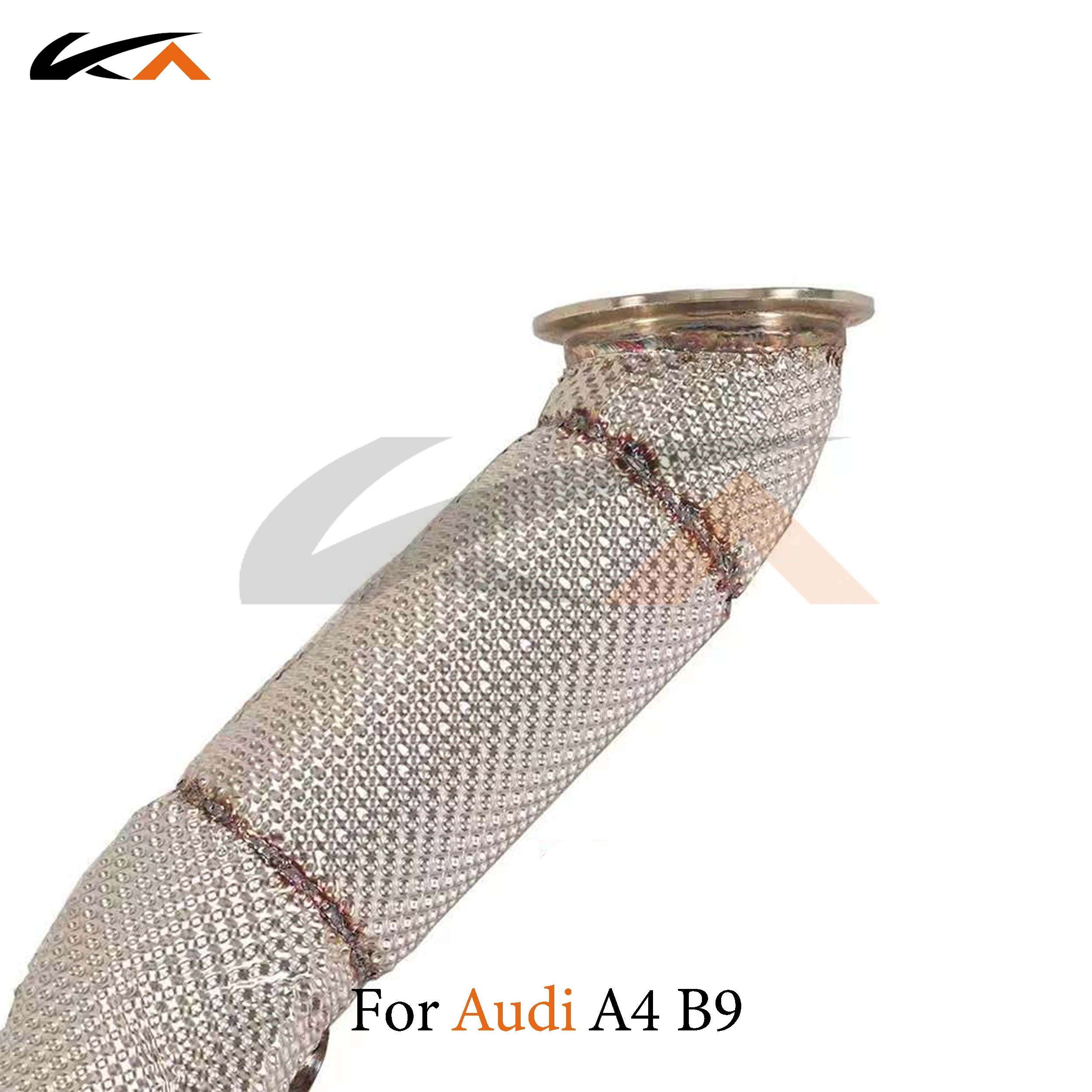 KA 튜닝 다운파이프 배기 스테인리스 스틸 헤더, 아우디 A4 B9 1.4T 퍼포먼스, 자동차 부품, 열 차폐 촉매 작용