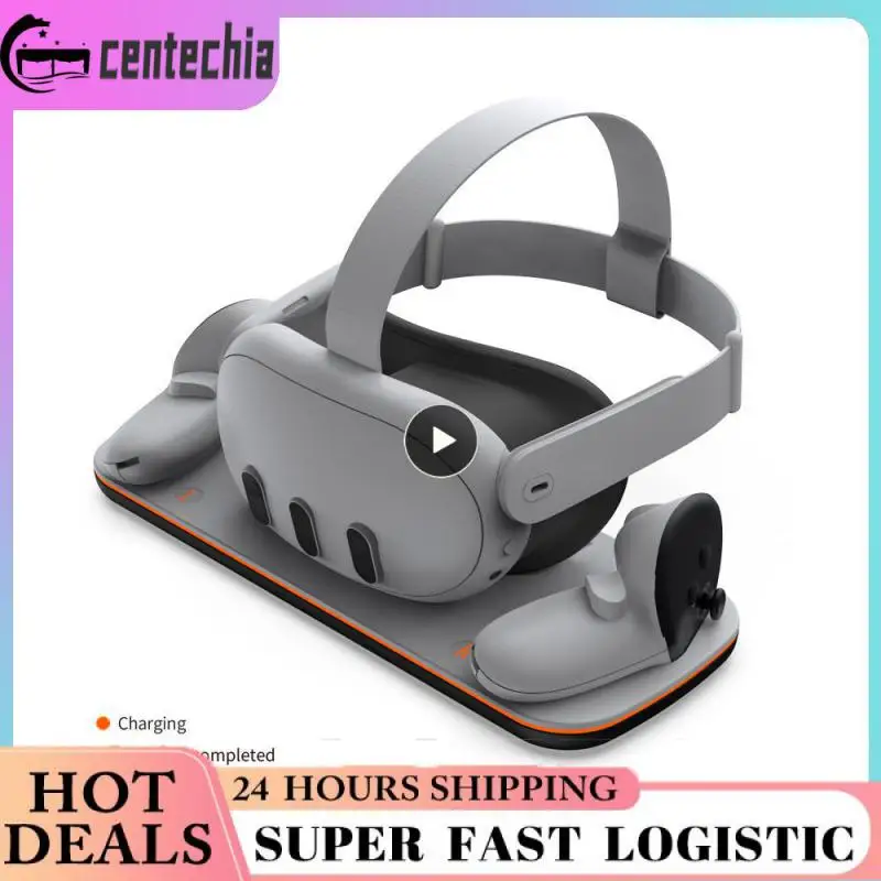 

Зарядная база для шлема контактного типа эффективная зарядка Metaquest3 ручка Зарядная база Светодиодная стандартная ручка для шлема зарядка