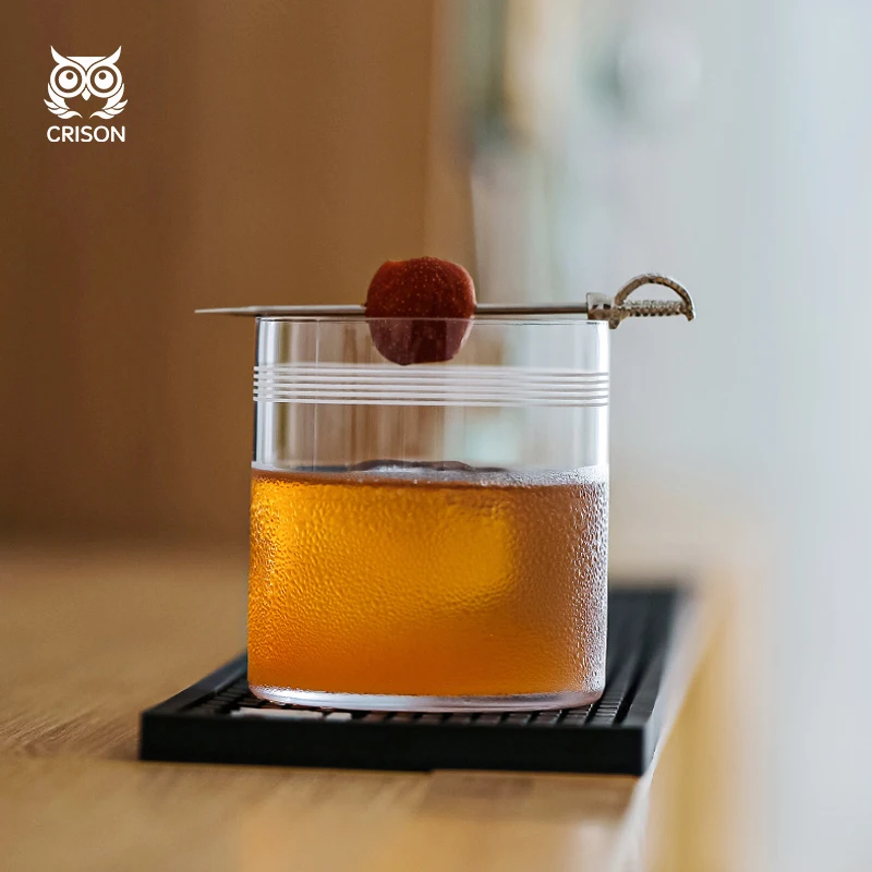 WK5201 CRISON Lightweight crystal patterned water cup, juice cup, Collins cocktail cup Old Fashioned Whiskey glass