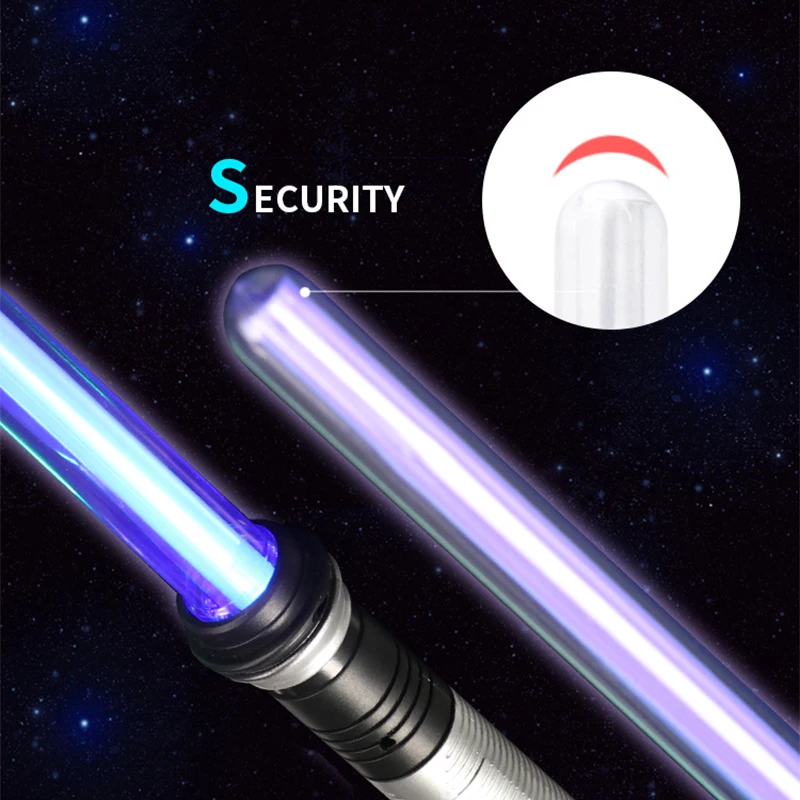 Фото Новый светильник RGB saber, лазерный меч, игрушки, светильник, Saber, 7 цветов, Детские звуковые шрифты, Force FX FOC Blaster, игрушки джедаев, лазерный меч, подарки №3
