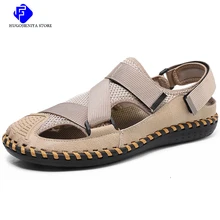 

2022 New Classic Mens Sandals Summer Breathable Mesh Sandals Men Outdoor Casual Lightweight Sandal Fashion Men Slipper Big Size