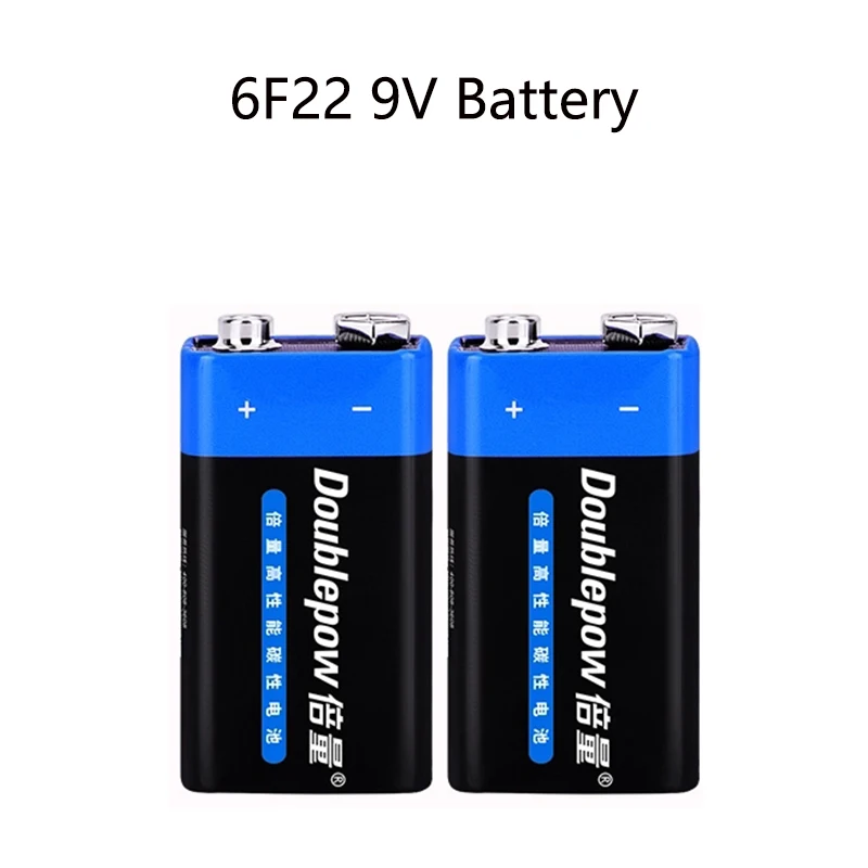 Baterias Secas para Multímetro Microfone Bateria Descartável Pcs 6f22 9v