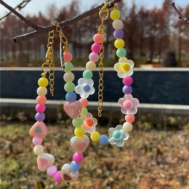 Macarons Color Cat Dog Necklace Cute Pearl Pet Birthday Collar with Pendant Adjustbale Kitten Puppy Pearl Grooming Pet Product 3
