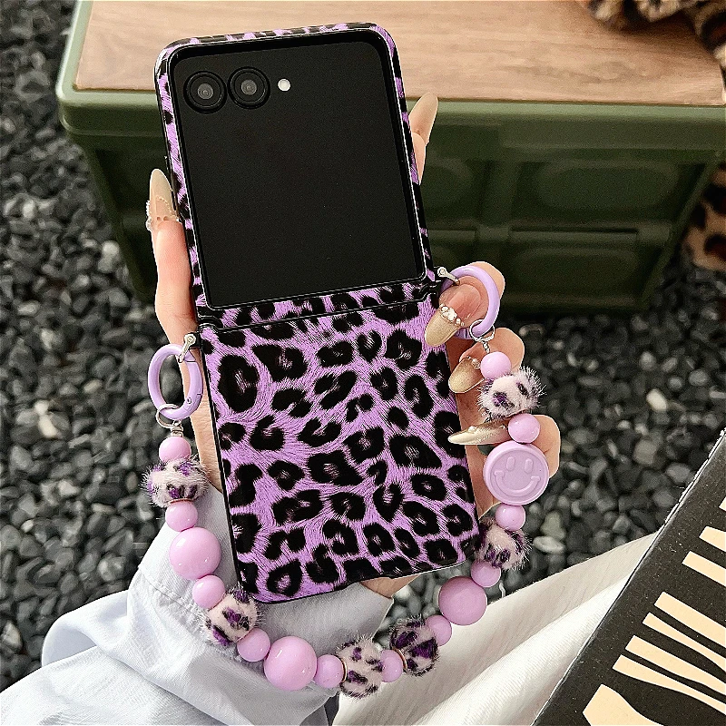 Luxury Leopard Print Shockproof Hinge Back Cover Fashion Case