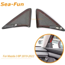 

For Mazda 3 bp Axela 2019 2021 2020 Car Front Door A pillar Audio Speaker Decorative Cover Trim Sticker Interior Accessories