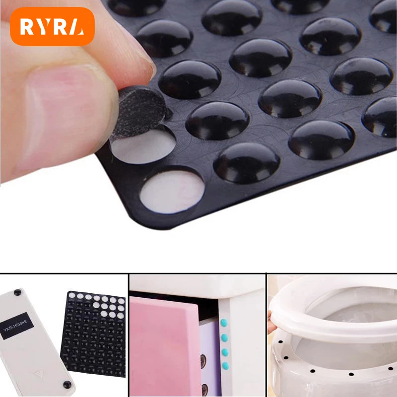 Kitchen Cabinet Door Bumper Self Adhesive Silicone Rubber Pads For Drawers Chair Damper Pad er Cushion Furniture Hardware