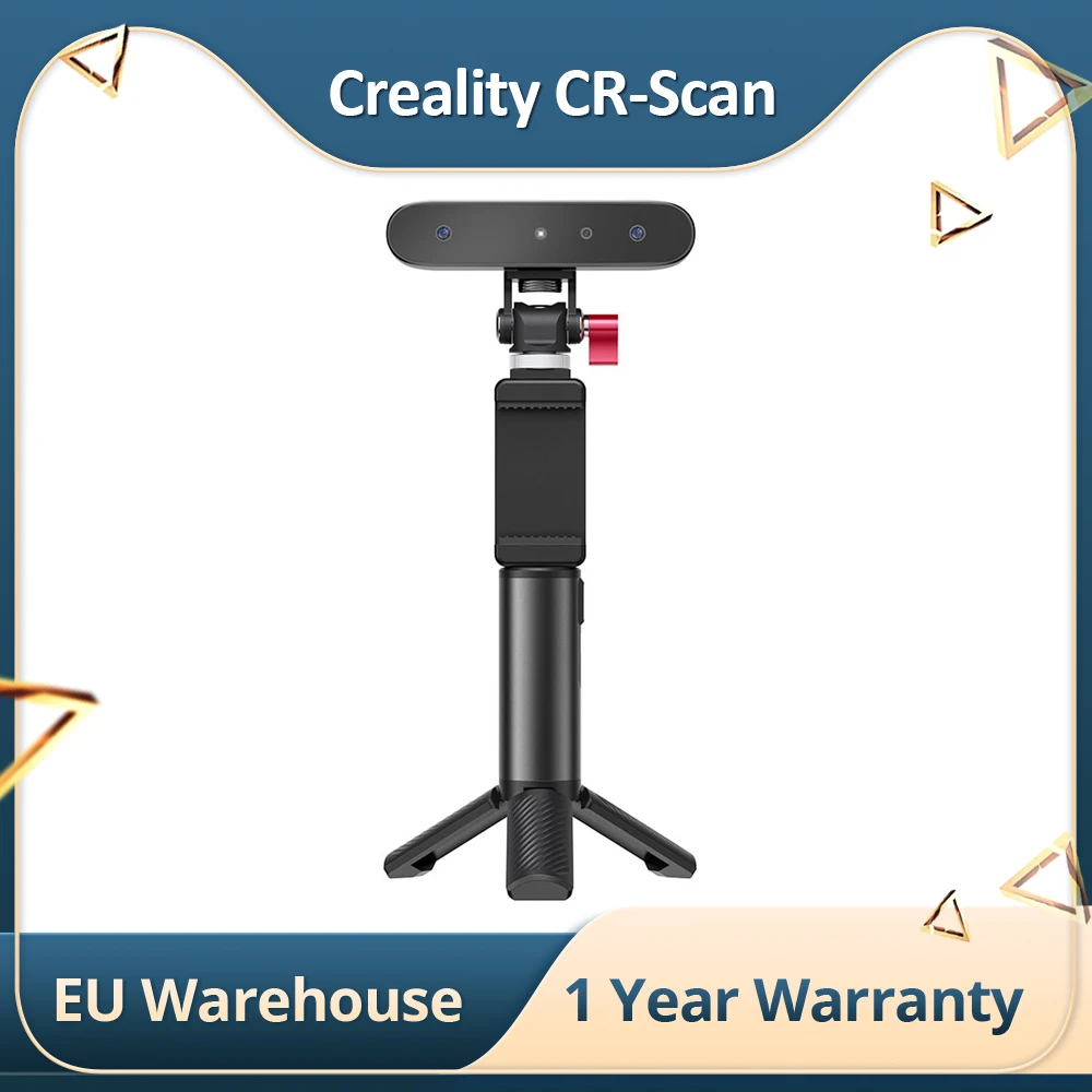 Scanner 3D Furetto Creality Cr-Scan, Precisione Di 0.1Mm, Velocità Di Scansione Fino A 30Fps, Doppia Modalità, Scansione A Colori/Esterni Più Veloce