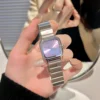 Korean cold wind watch women's student simple quartz watch commuter versatile explosion 6