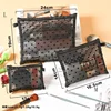 1PCS Mini Transparent Heart Makeup Bag Women Portable Lipsticks Cosmetic Storage Pouch Ins Clear Ctue Small Make Up BagS 4