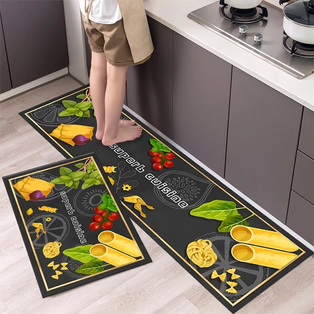 Japan Kitchen Carpets PVC Leather Floor Mats Gray Doormat Bedroom Living  Room Rugs Waterproof Oilproof Large Kitchen Rug Mats - AliExpress