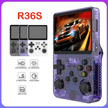 멋진 휴대용 비디오 게임 콘솔, 오픈 소스 리눅스 시스템, 3.5 인치 IPS 화면, R35s 프로 휴대용 포켓 비디오 플레이어 선물