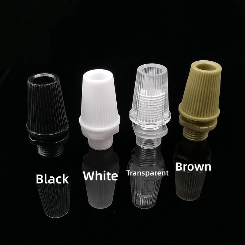 50pcs/pack Pendant lamp wire lock cable plastic cable grips white black transparent brown 007 lamp accessories
