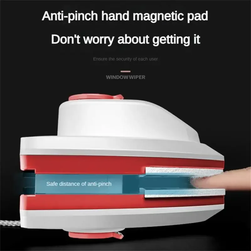 Magnetic Window Cleaner Brush Double-Side Automatic Water Discharge Wiper Glass Window Brush Cleaning Household Tools Cleaning