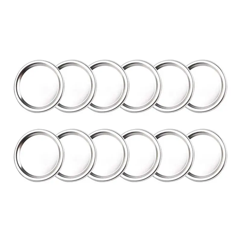 

10PCS Ball Jar Lids Canning Lid And Ring Regular Mouth Jar Cap Cover With Sealing Rings Leak-Proof And Reusable Available In