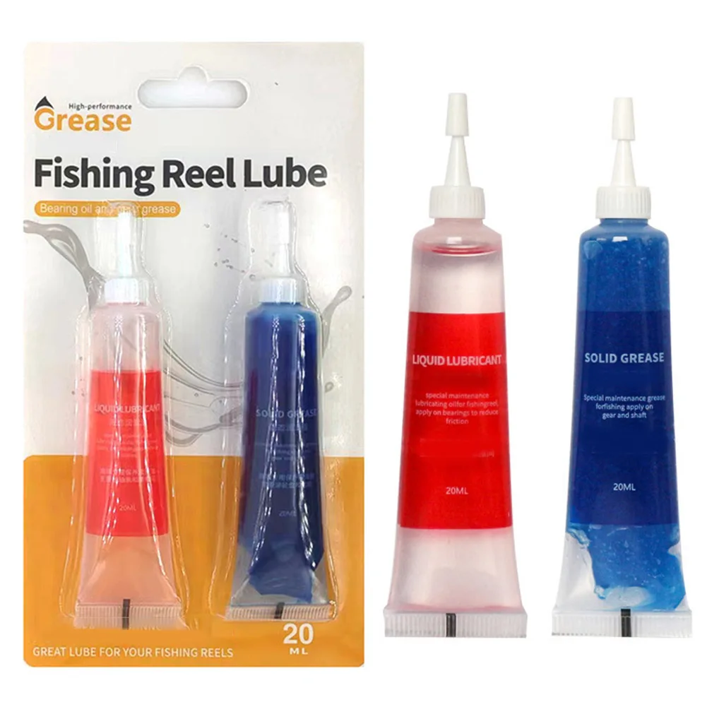 

2pcs Oil Fishing Reel /Lubricant Grease 20ml Outdoor /Fishing Equipment Accesseries For Fishing Reel Bearing/ Maintenance Tool
