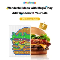 [CubeFun] Gan Mosaic Cubes 10 DIY Puzzle Magic Cube Magnetic 10x10 Creative Cube Mosaic Decorative Paintings Toys For Children 2