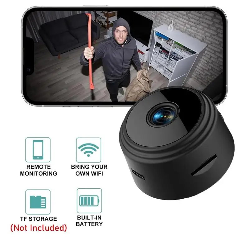 Description Picture 6 of itemA9 1080P HD Mini Camera Night Version Wireless Monitor Camcorders Intelligent Home Security IP WiFi Camera Mobile Remote App