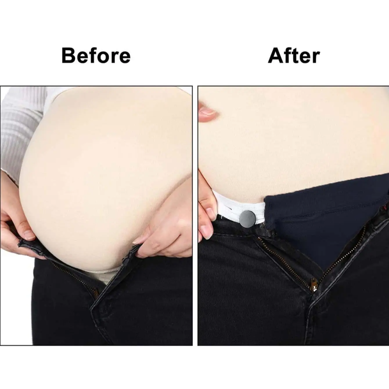 Fashion Adjustable Maternity Pregnancy Waistband Belt Elastic Waist Extender Patch For Pregnant Sewing Accessories
