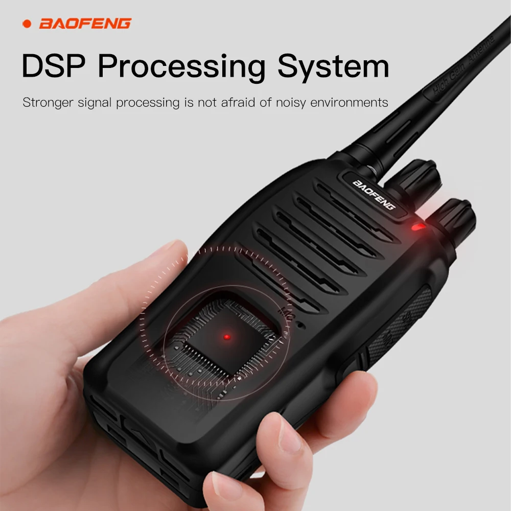 Baofeng BF-666S Walkie Talkie 1500Mah 5W 3Km-5Km Walkie Talkie Profesional, Hotels, Road Trips, Bouwplaatsen Kunnen Worden Gebru 3