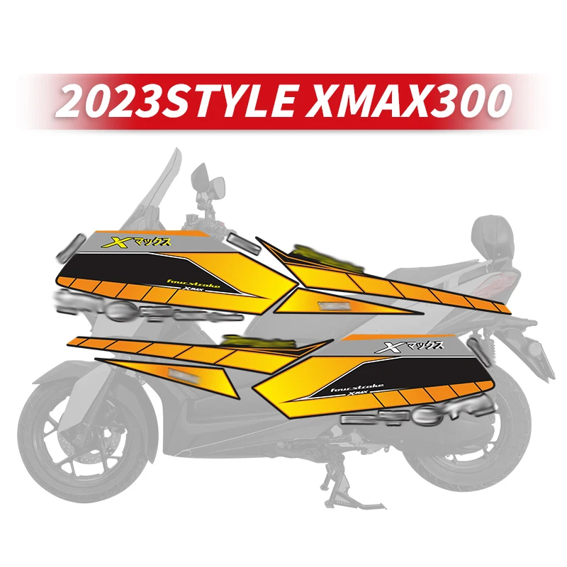 Used For YAMAHA XMAX300 Accessories 2023 Motorcycle Style Hot Sales Full Body Line Printing Protection Sticker Decals Kits 100pcs m2 5 3d printer accessories parts thread knurled brass embedment nuts heat set insert iub iuc for printing support