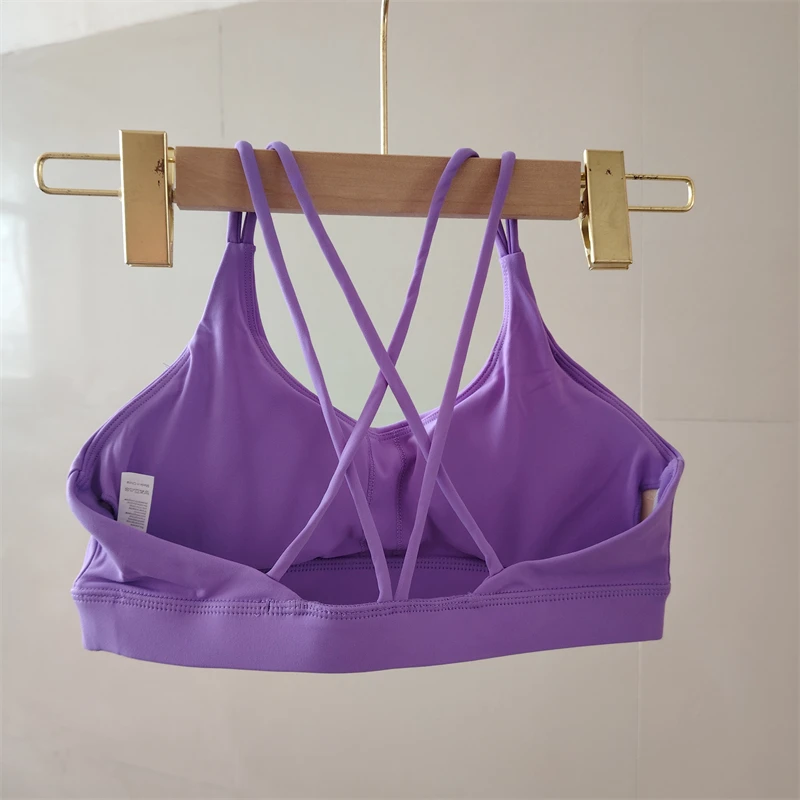 Solid Color Sports Bra Gym Fitness Underwear Soft Breathable Fashion Hot Girl Yoga Bra Running Exercise Sexy Women's Underwear 5