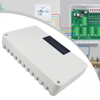 5/8 โซนเครื่องทําความร้อนกลาง Hub Controller ระบบทําความร้อนใต้พื้นสําหรับหม้อต้มแก๊สปั๊มวาล์ว Actuator 4
