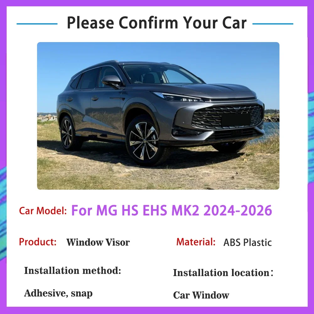 Windabweiser Set Für MG HS 2025 - 4-tlg. Regenschutz Für Fenster