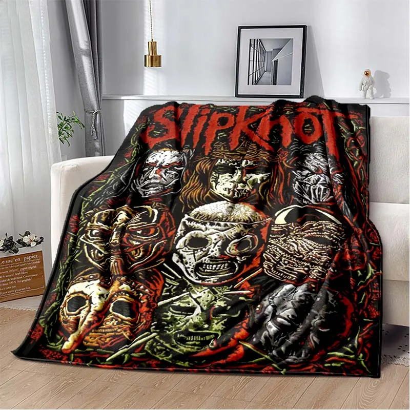 

3D S-SLIPKNOT Band Printed Blanket Fashion Soft Cozy Living room Bedroom Sofa Bed Travel Blanket Child Birthday Gift