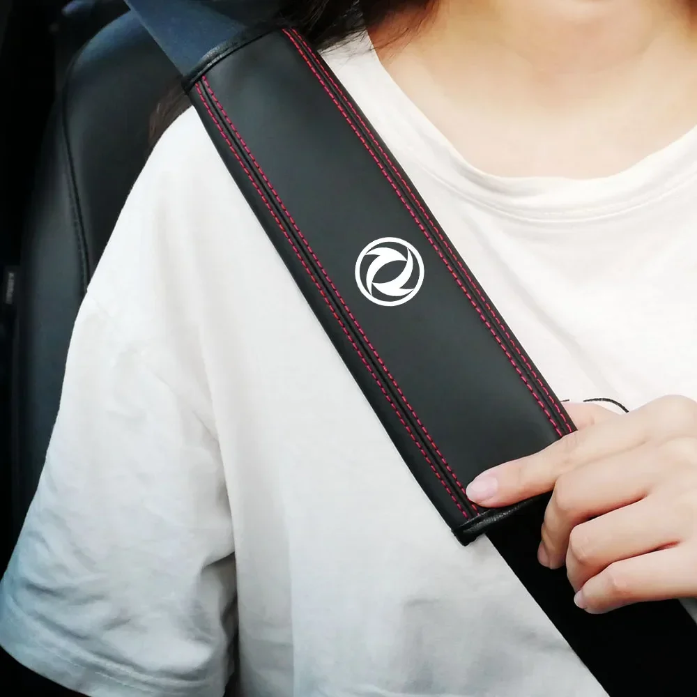 

1 Pcs Car Seat Belt Leather Safety Belt Shoulder Cover Protect Shoulder Pads Case for Dongfeng AX7 H30 S30 DFSK Fengshen DFM