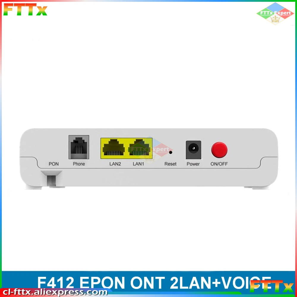 Оригинальный ZTE EPON ONU F412 2GE + 1 POT V5.0 FTTH IPTV Интернет английская версия | Мобильные