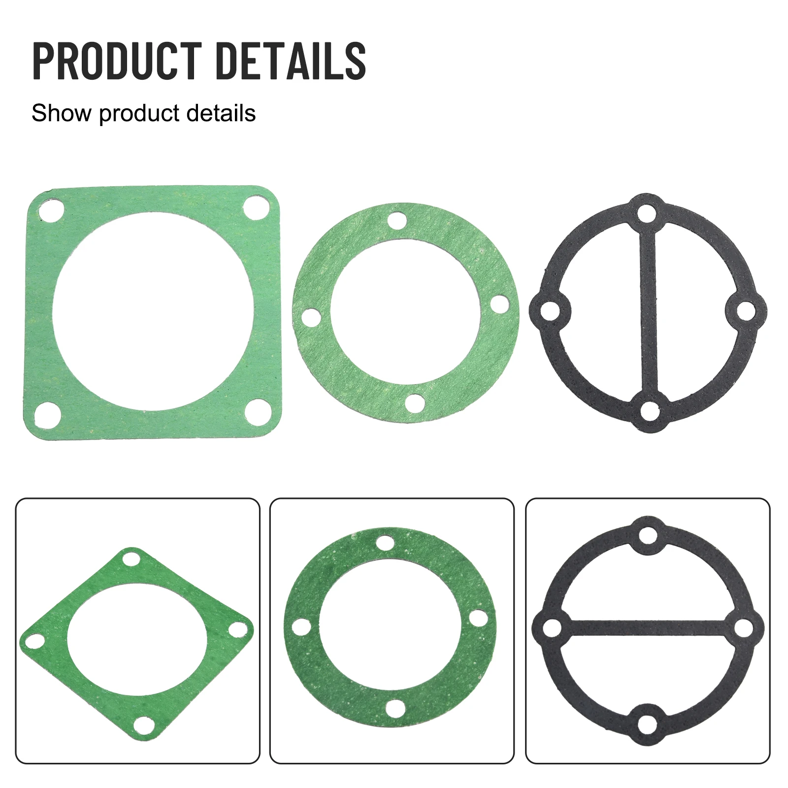 3In1 Air Compressor Cylinder Head Base Valve Plate Gaskets Washers 51 65 80 90 Type Air Compressors Valve Plate Gaskets Washer