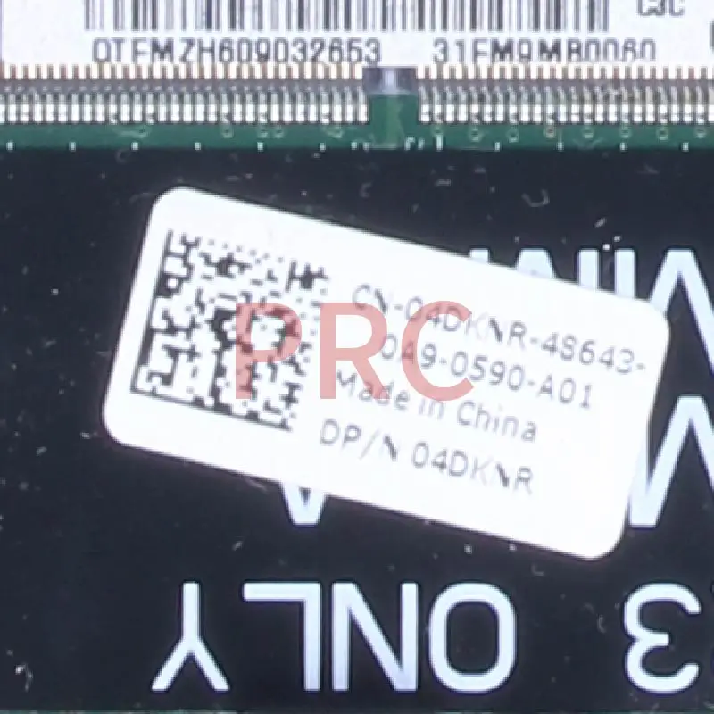 para Dell Studio 1558 Computador Portátil Placa-mãe 04dknr Dafm9cmb8c0 Hm55 2160774009 Ddr3 Notebook Mainboard - Imagem 5