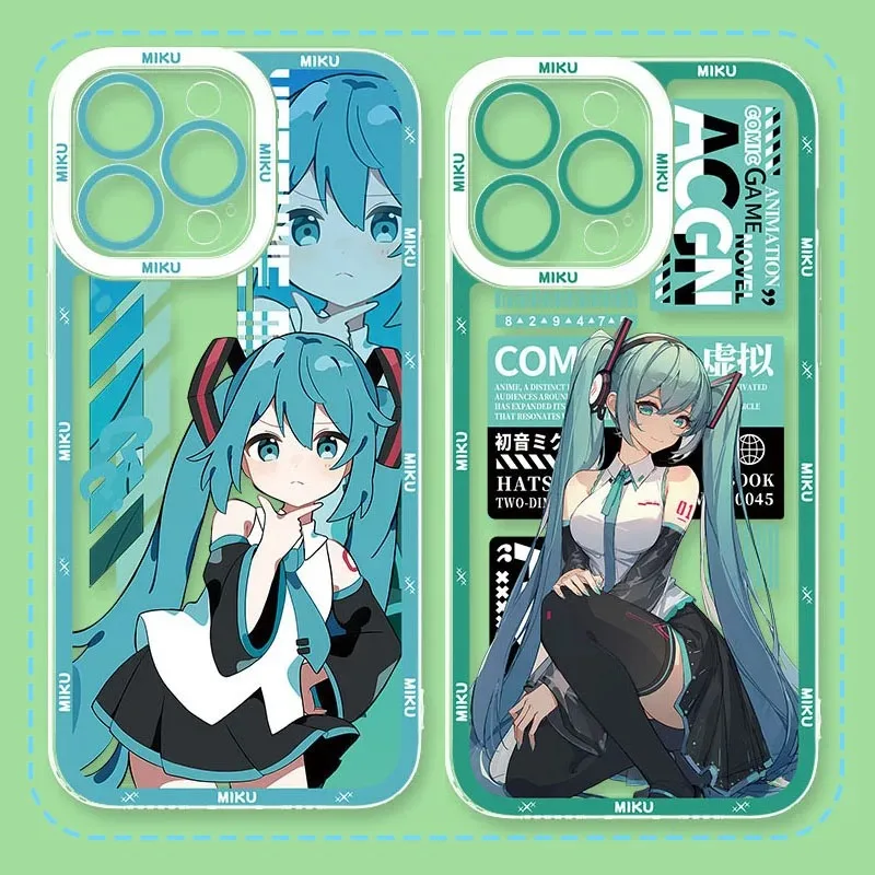 Lovely Kawaii Miku Soft Silicone Phone Case
