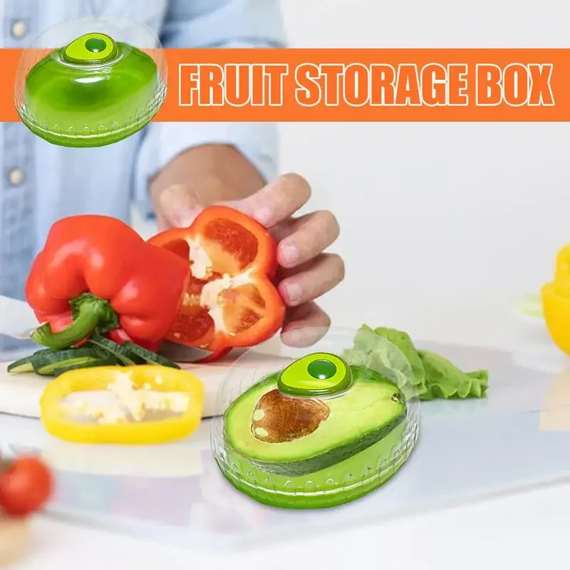 1/4 pcs Hot Sale Fruit Vegetable Fresh box Mini Food Preservation Refrigerator Storage box Vegetable Tray Vegetable Storage Box