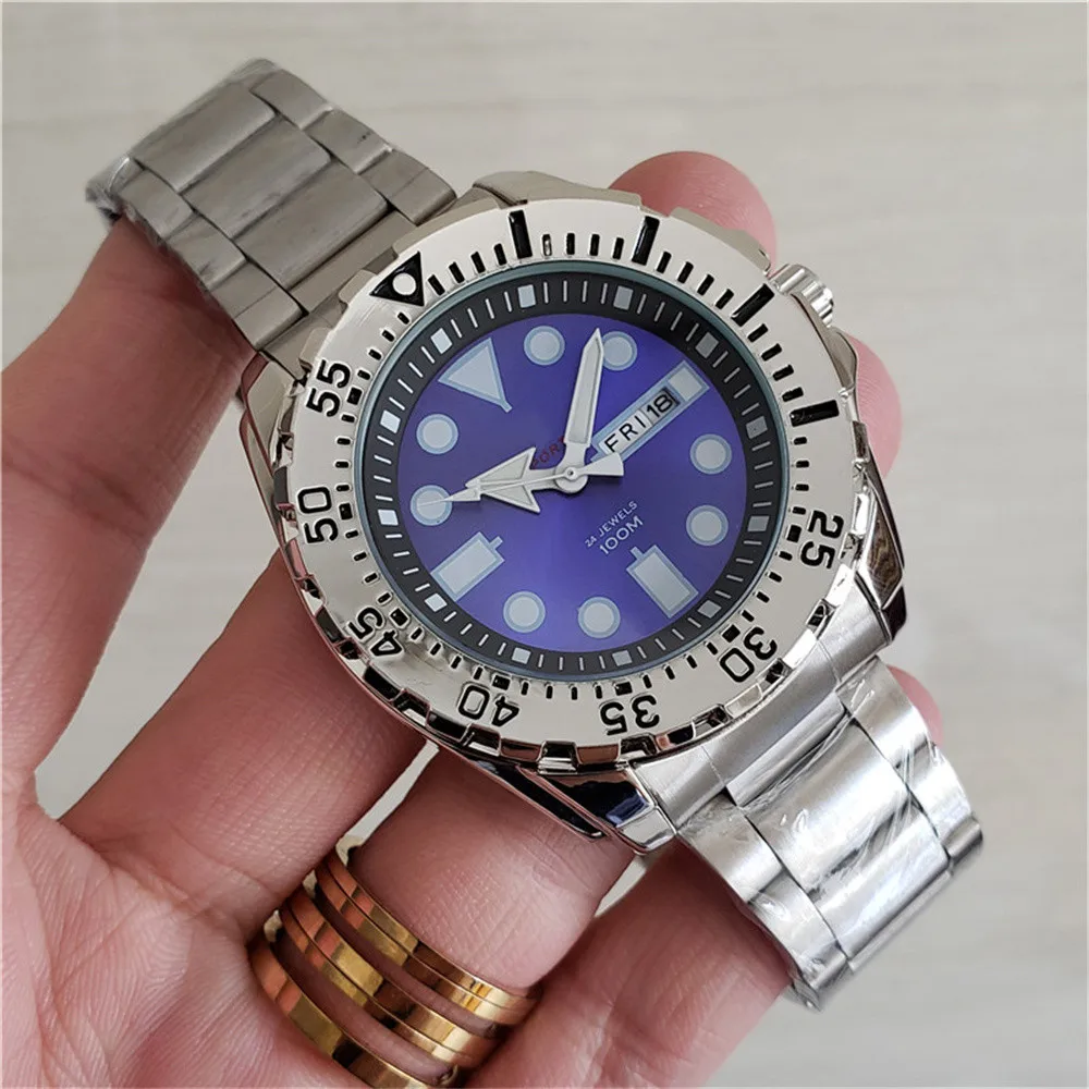 Brand New Fashion SK124 Style Luxury Sport Quartz Silicone Stainless Steel Watch Man Calendar Round Wristwatch High Quality