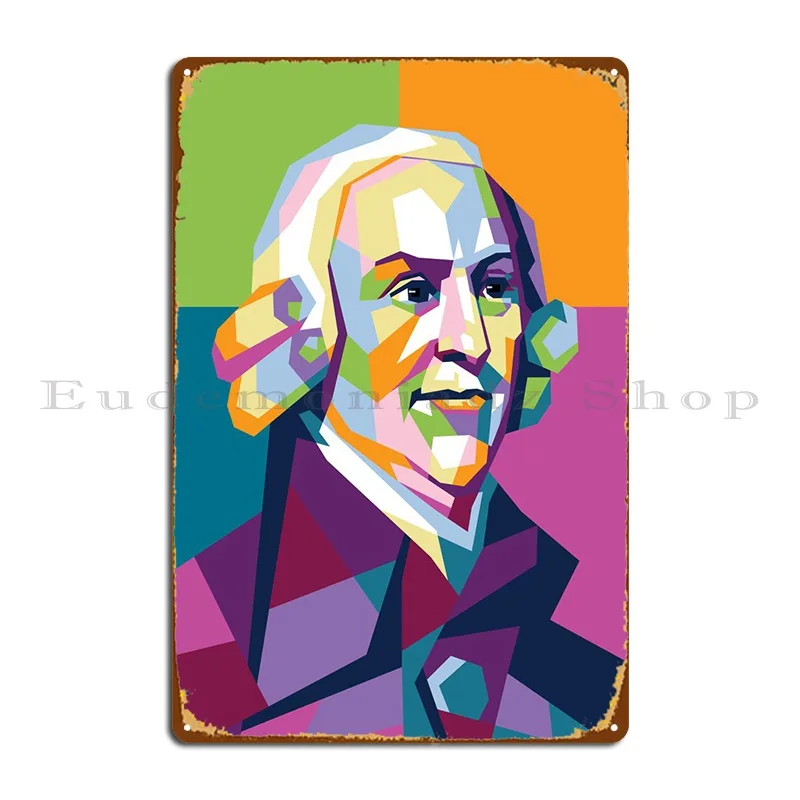 Adam Smith Wpap Metal Sign Funny Funny Custom Bar Cave Bar Tin Sign Poster