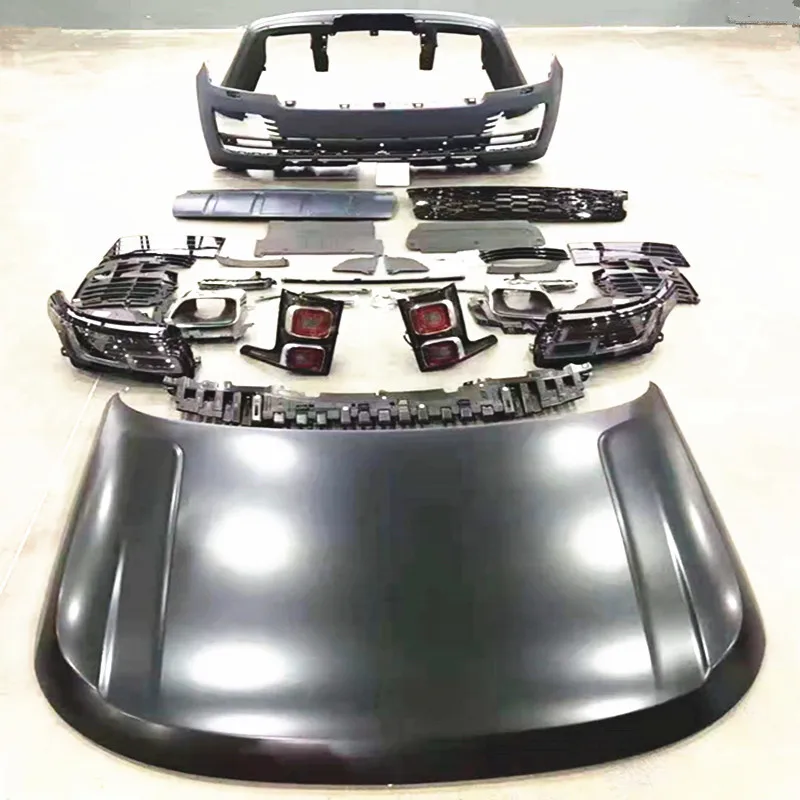 

Полный автобиографический боди-комплект для Range Rover Vogue L405 Facelift, обновленный до нового 2018-2021 года, включает фары, задние фары