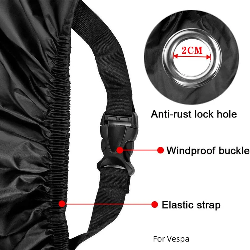 Motorcycle Cover Waterproof Outdoor Scooter UV Protector Dust Rain Cover motorcycle cover scooter cover For Vespa LX LXV Sprint GTS GTV 50 150 250 300 300ie