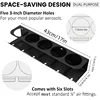 Pneumatic Tool Holder and Aerosol Rack Combo, Wall Mounted Metal Spray Can Bottle Holder Air Tool Organizer Rack for Garages 3