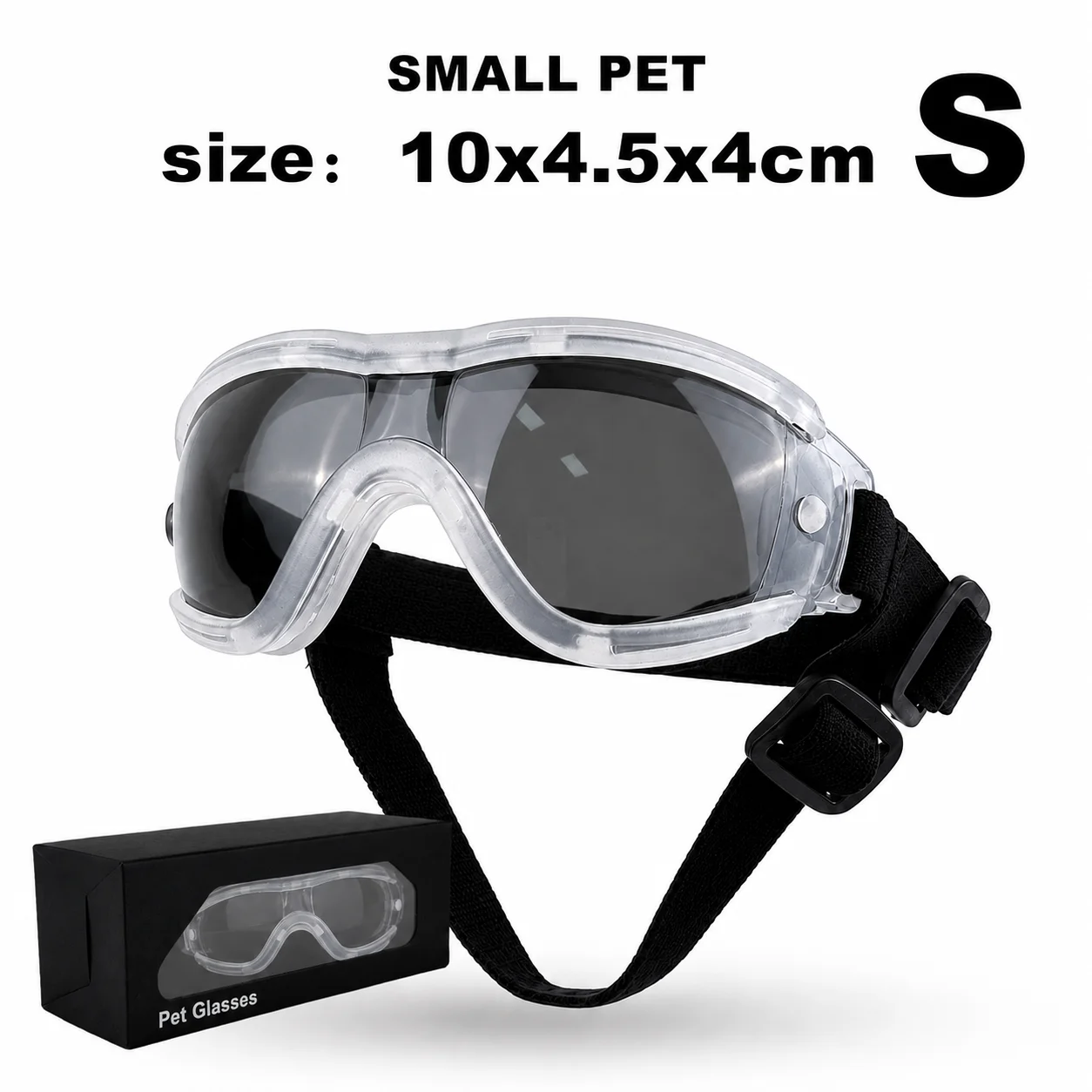UV Protective Dog Goggles with Dual Strap & Individual Packaging - Ideal Outdoor Travel Photo Props