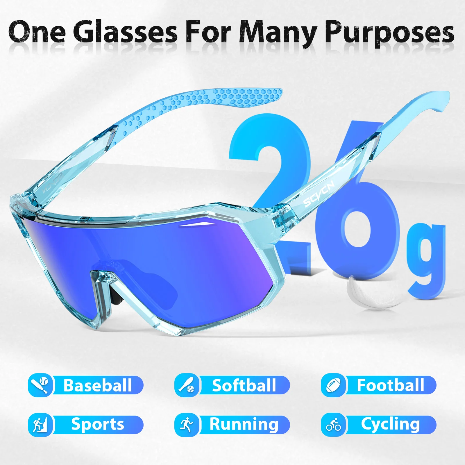 Cycling sunglasses SCVCN Kids Children UV400 Bike Eyewear Girls MTB Camping Fishing Outdoor Sports Accessories