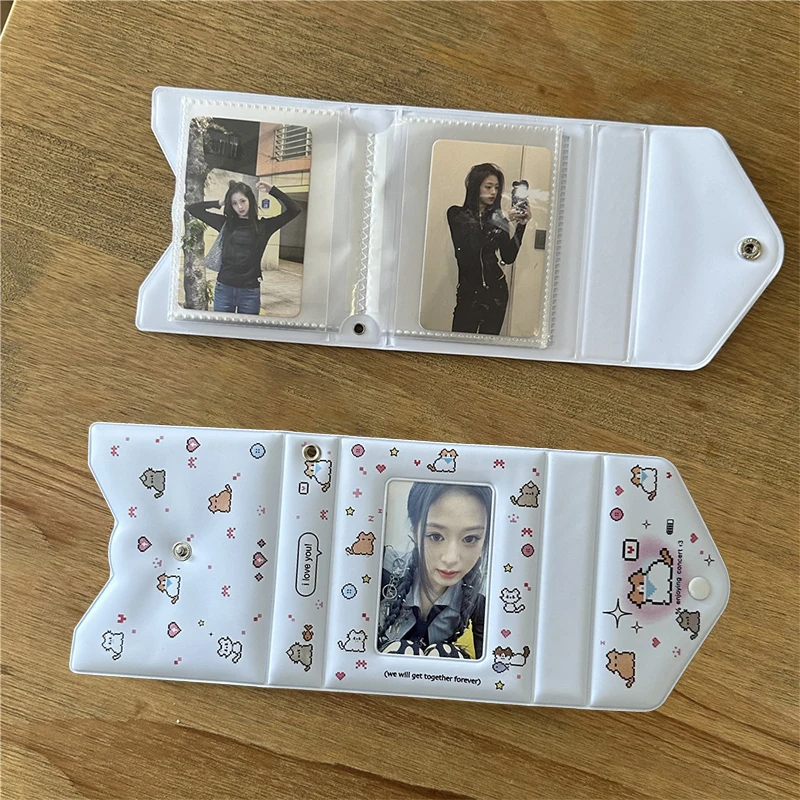 3인치 40슬롯 포토카드 카드 홀더 K팝 바인더 아이돌 엽서 로모 카드 포토앨범 수집가 카드 바인더 포토카드
